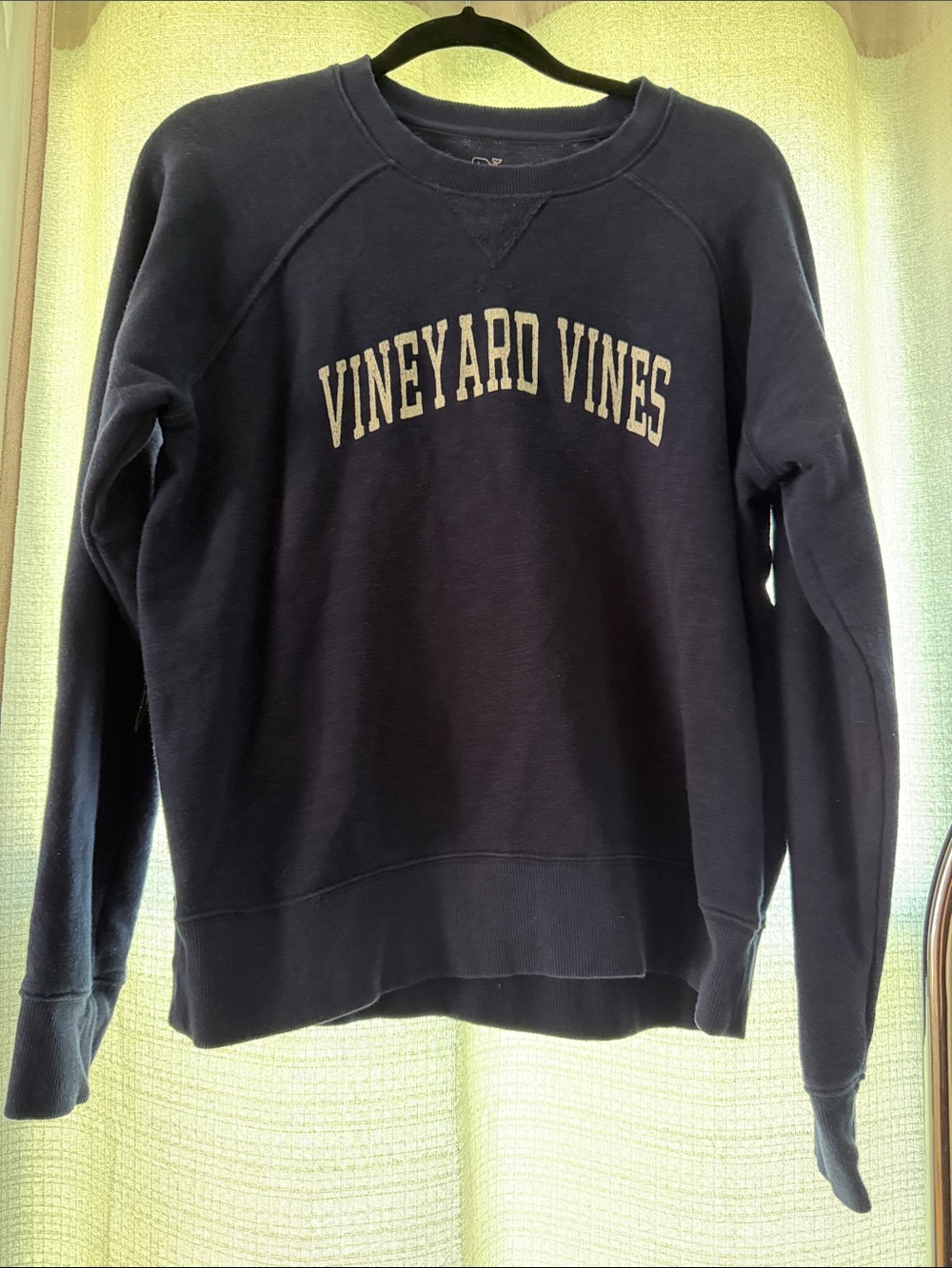 Vineyard Vines Navy Crewneck with Arch Logo